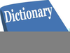 Animated Dictionary Clipart Image