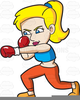 Female Martial Arts Clipart Image