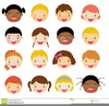 Clipart Of Children Faces Image