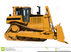 Bull Dozer Clipart Image