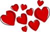 Sketchy Hearts Clip Art