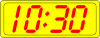 Digital Clock 10:30 Clip Art