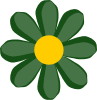 Green Flower Clip Art