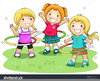 Children Playing Games Clipart Image