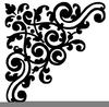 Free Wedding Damask Clipart Image