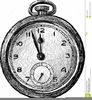 Vintage Pocket Watch Clipart Image