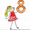 Figure Eight Clipart Image