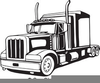 Semi Truck Vector Clipart Image