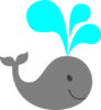 Little Gray Whale Clip Art