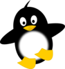 Penguin Jumping Clip Art