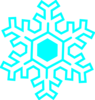 Snow And Dance Blau Doppel Clip Art