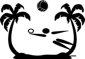 Beach Volleyball Clip Art