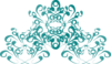 Teal Crown  Clip Art