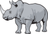 Rhino Gray Clip Art