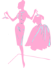 Pink Dress Silhouette Clip Art