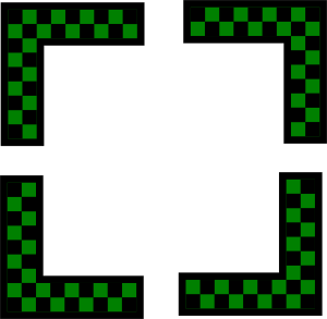 Corners Design Worldlabel Com Green Checkers Clip Art