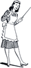 Retro Apron Clipart Image