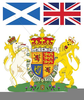 Scottish Flags Clipart Image