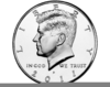 Half Dollar Clipart Image