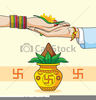 Hindu Wedding Invitation Clipart Image