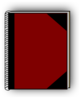 Dark Red Notebook Clip Art