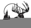 Hunting Deer Clipart Image