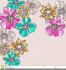 Hippie Flowers Clipart Image