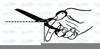 Scissor Cut Out Clipart Image