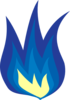 Blue Flame Clip Art