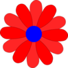 Red Gerbera Daisy Clip Art