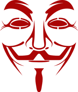 V Guy Fawkes Mask Line Art Clip Art