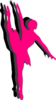 Triple Ballet Dancer Silhouette Clip Art