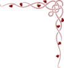 Old Rose Vine Border Reversed Clip Art