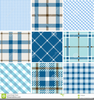 Blue Plaid Clipart Image