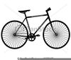 Bicycle Clipart Black And White Image