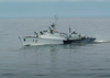 The Lithuanian Frigate Lns Aukstaitis (f 12) Steams Through The Baltic Sea During The Annual Maritime Exercise Baltic Operations 2003 (baltops) Image