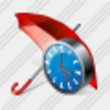 Icon Umbrella Clock Image