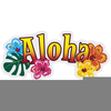 Aloha Word Clipart Image