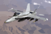 U.s. Navy F/a-18 Prepares For Aerial Refueling. Clip Art