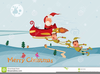 Clipart Holiday Santa Sleigh Image