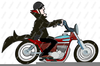 Free Woman On Motorcycle Clipart Image