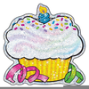 Birthday Cupcakes Clipart Image