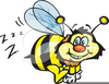 Bee Buzzing Clipart Image