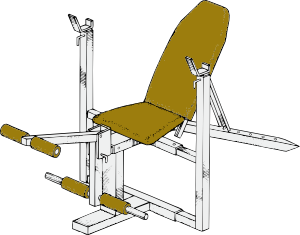 Exercise Bench Clip Art