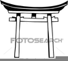 Japanese Torii Shrine Clipart Image