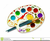 Watercolor Paints Clipart Image