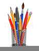 Artist Brushes Clipart Image