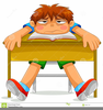 Students Desks Clipart Image