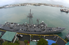 The Guided Missile Frigate Uss Reuben James (ffg 57) And The Guided Missile Destroyer Uss Hopper (ddg 70) Pull Into Honolulu Image