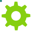 Lime Gear Clip Art